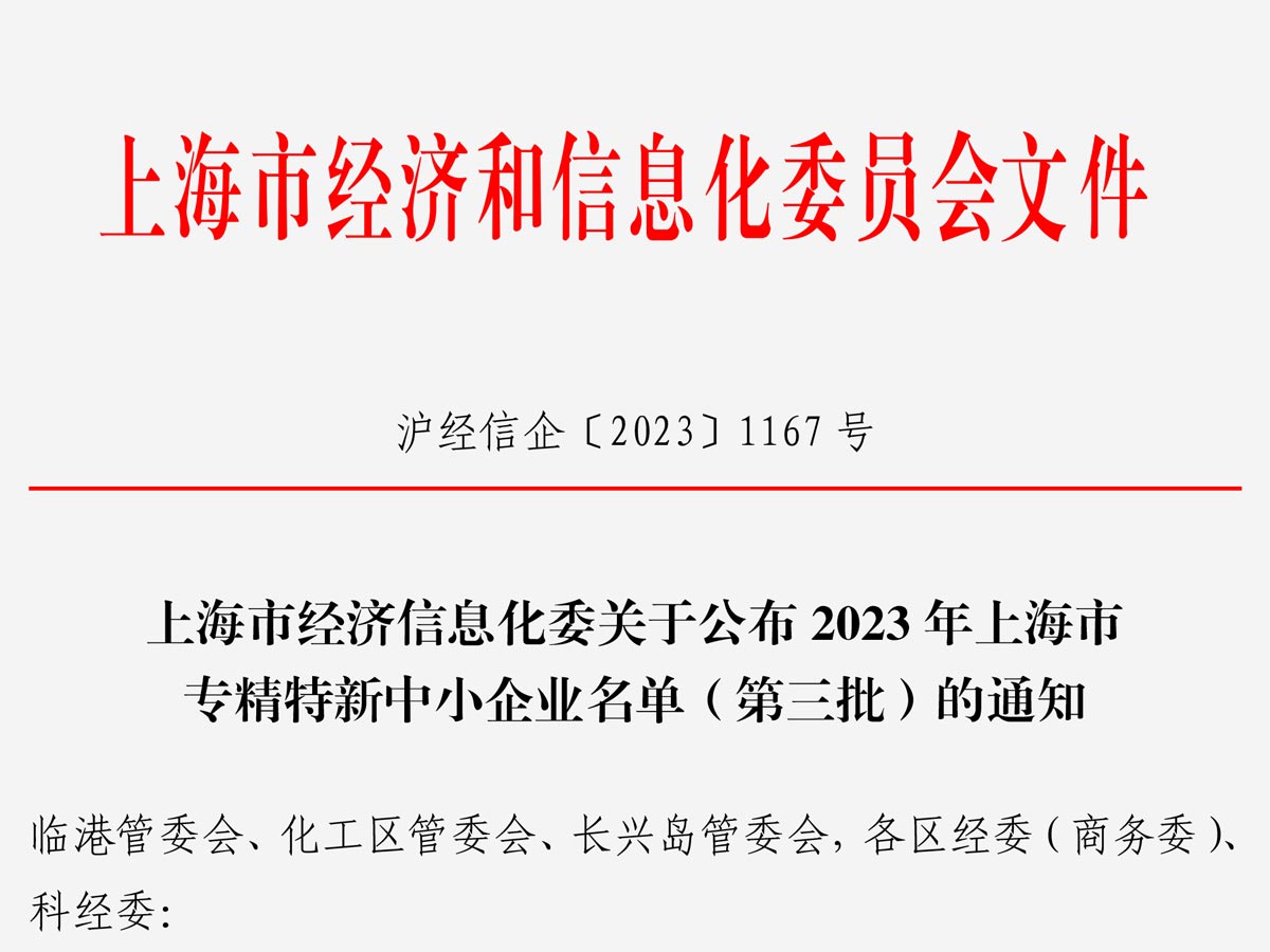 国家级高新技术企业认证  ​